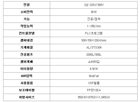 제품사양
